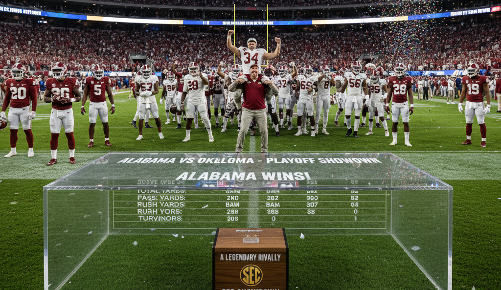 alabama crimson tide football vs oklahoma sooners football stats
